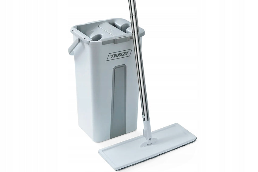 Bucket and flat mop TENZI TNZ-TA0009 easy rinsing and squeezing 2 cartridges