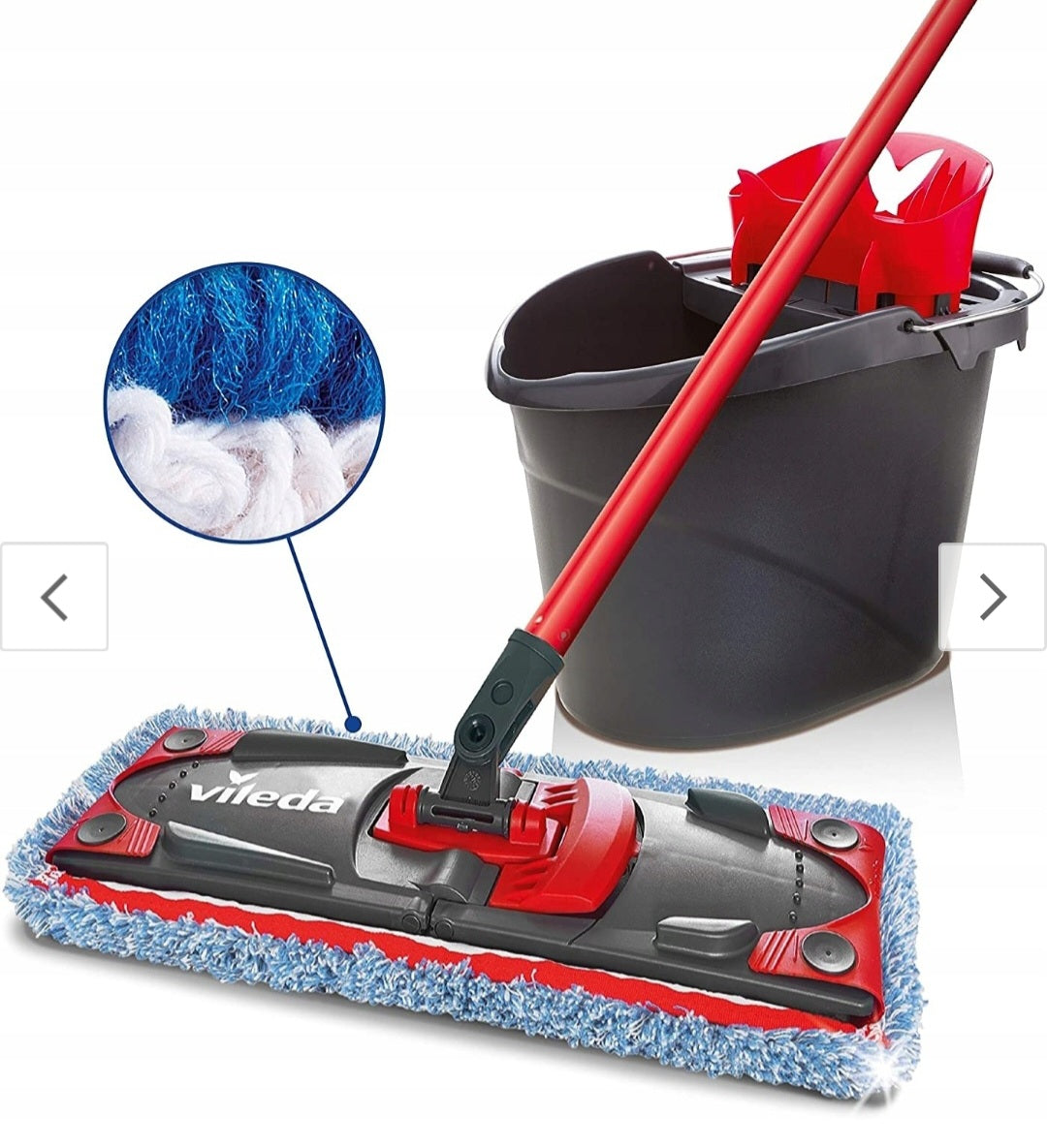Bucket and flat mop Vileda Ultramax Microfibre + Cotton Packaging status original