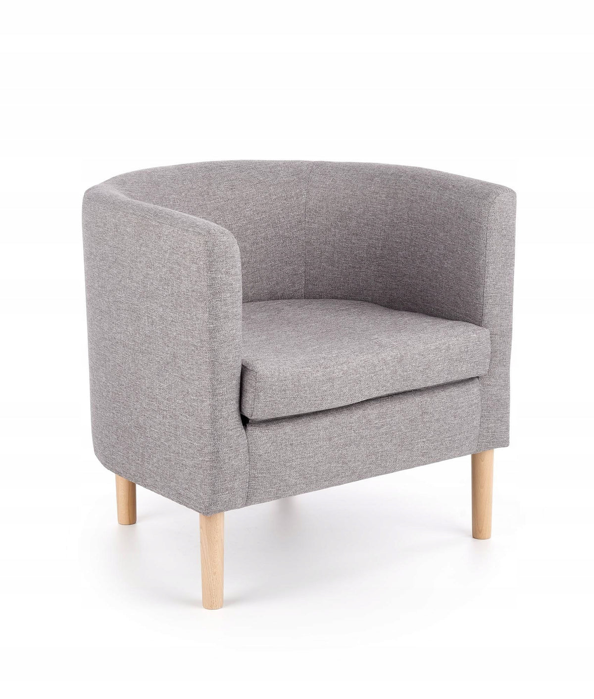 Bucket seat on legs CLUBBY Halmar Grey melange