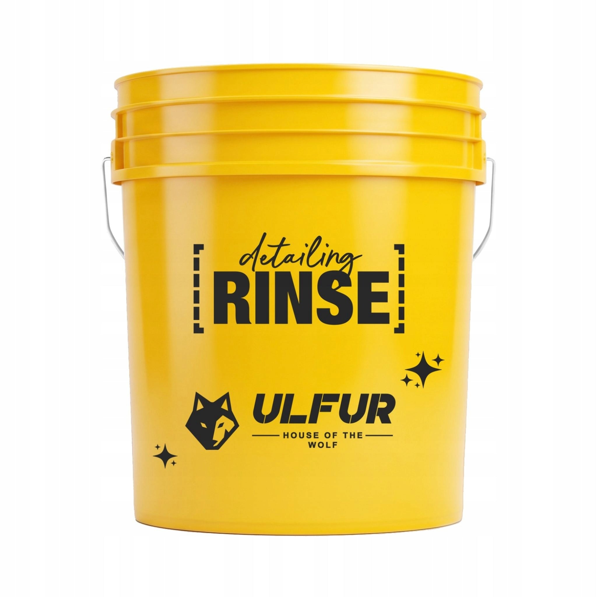 Bucket with separator detailing yellow black with cover RINSE&WASH ULFUR Manufacturer no brand