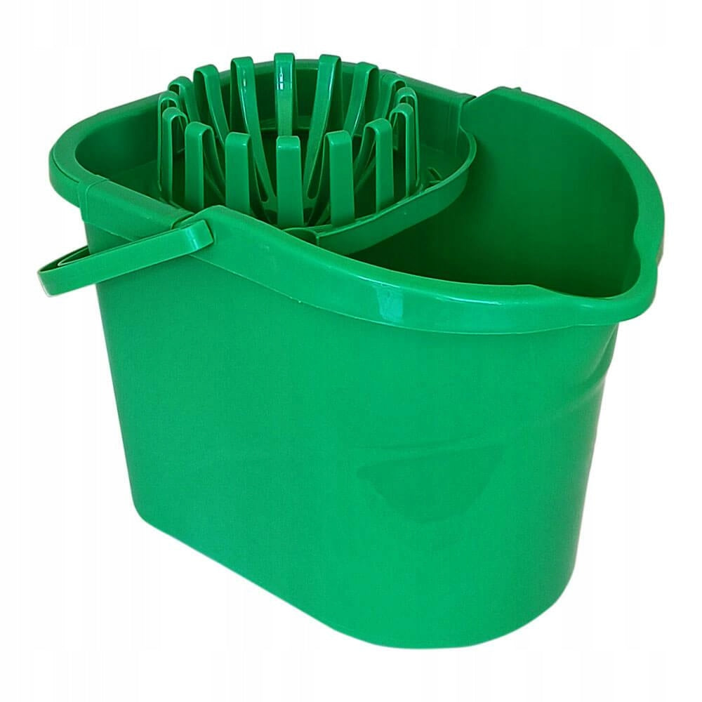Bucket with squeezer with thick rim ANEKS 15L MIX