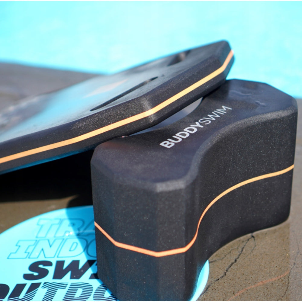 BuddySwim Kickboard Black/Orange Model Kickboard