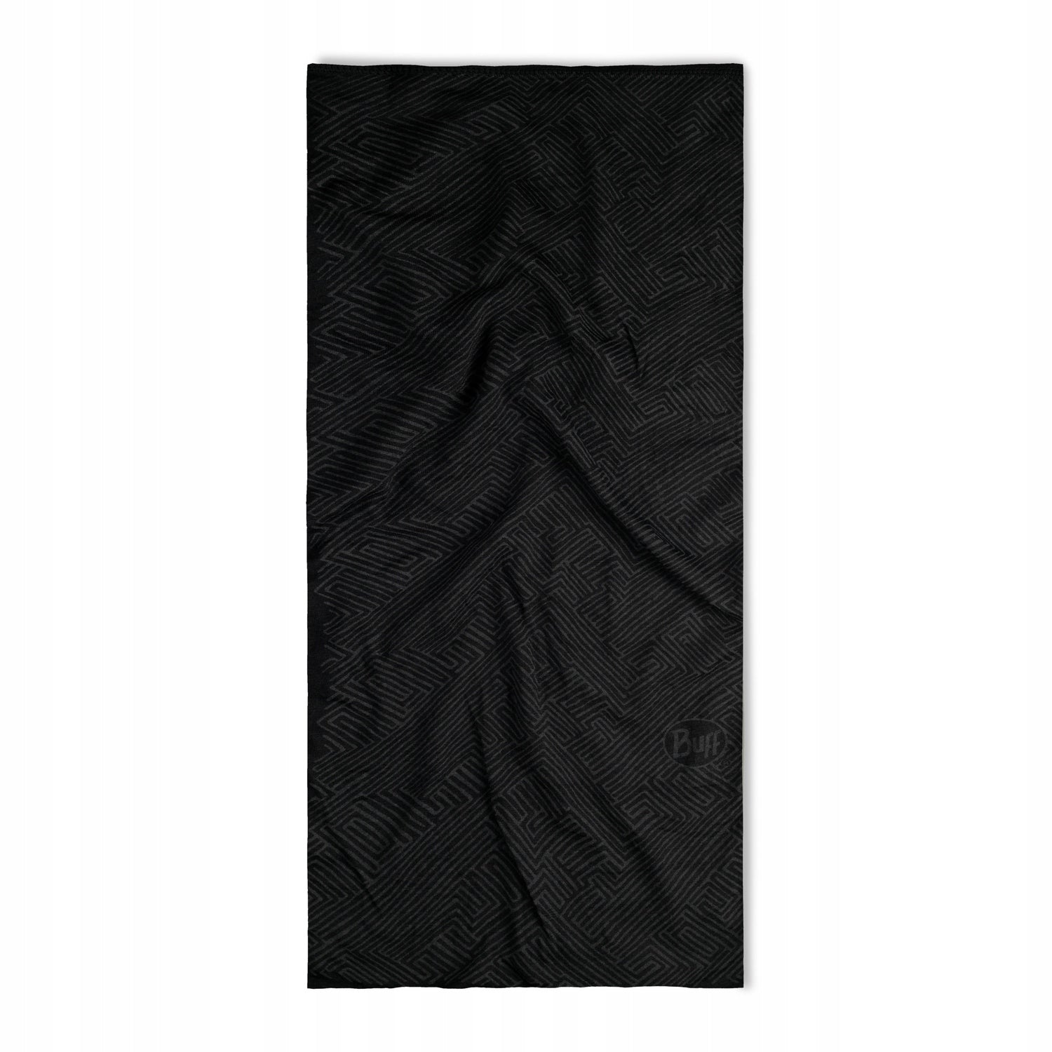 Buff Leichter Schal aus Merinowolle Tolu Black 