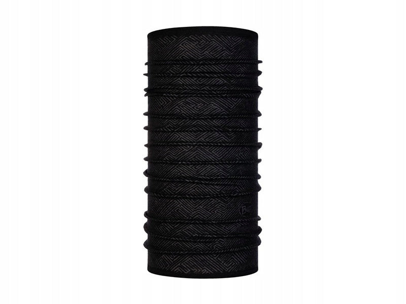 Buff Leichter Schal aus Merinowolle Tolu Black 