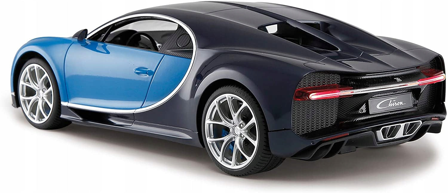 Bugatti Chiron blue RASTAR model 1:14 Remote controlled auto LED 2,4 Kid's age 8＋ years