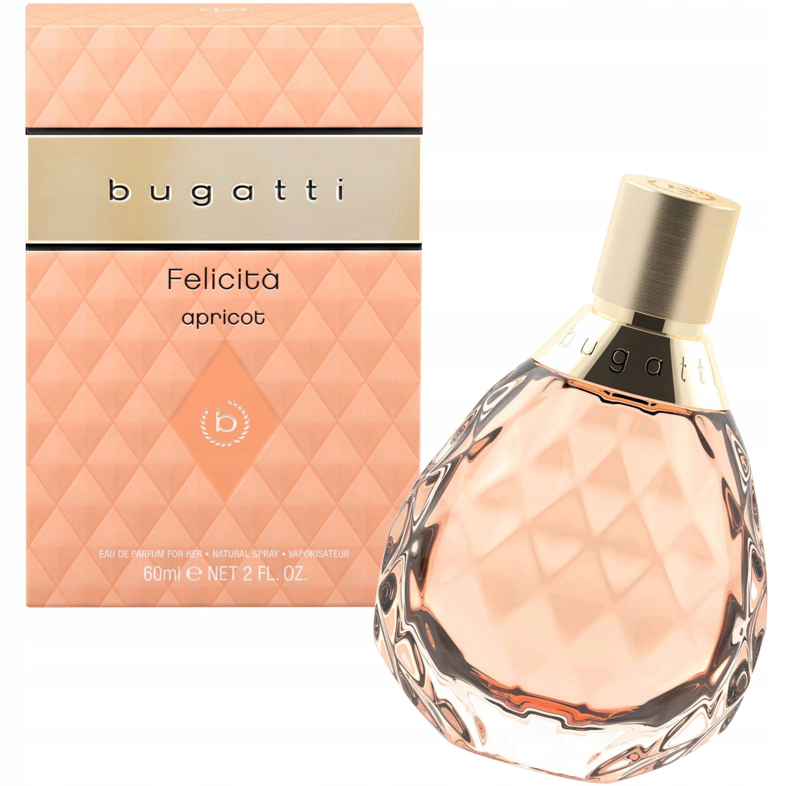 Bugatti Felicita Apricot Eau de Parfum for women 60 ml Manufacturer code 1565