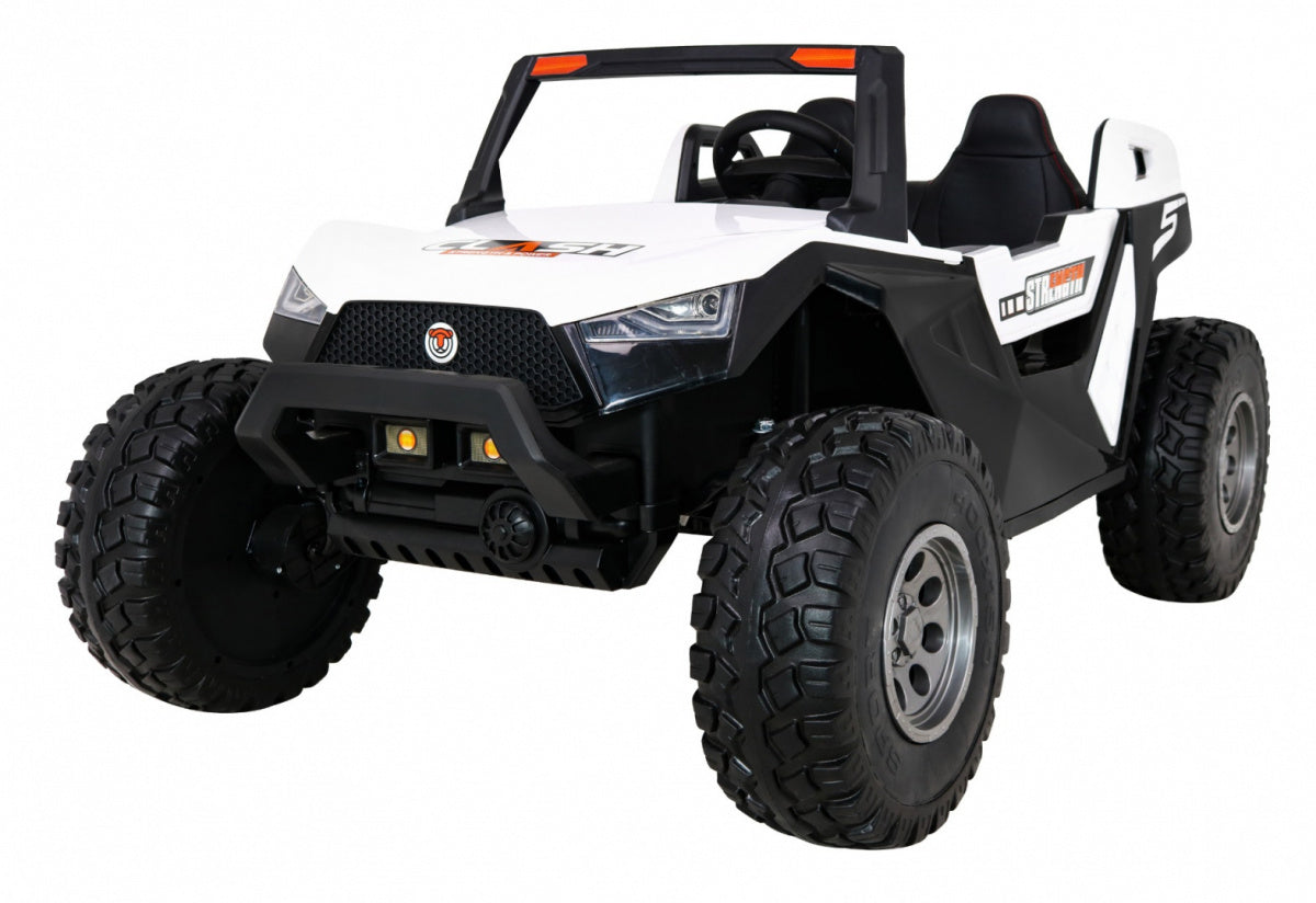 Buggy Clash Battery Pack for 2 Kids White Remote Control Drive 4x4 Adjustable
