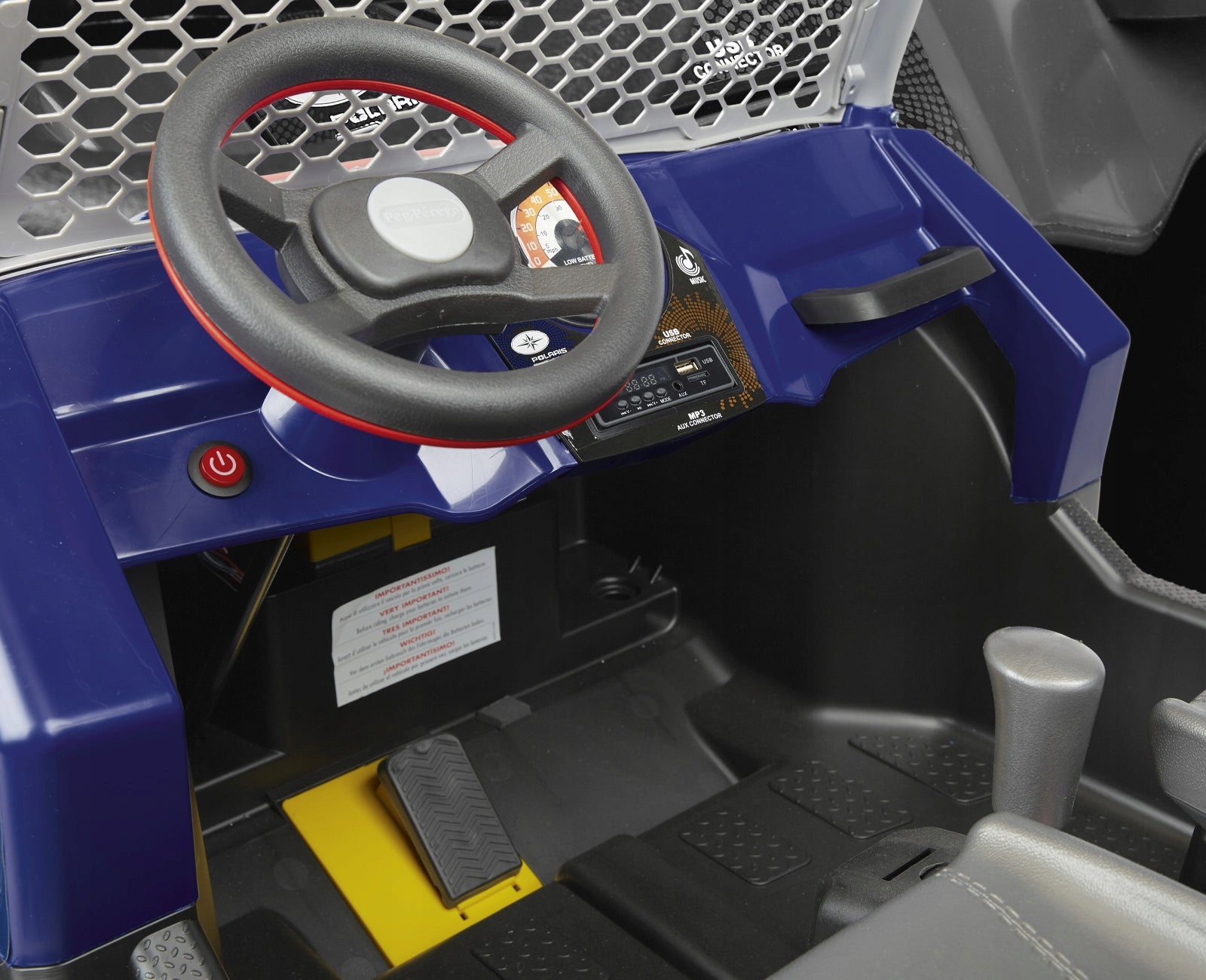 Buggy Polaris RZR 900 XP 24V Peg Perego Lithium Battery Car Color blue