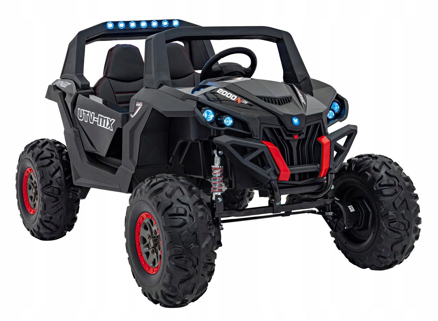 Buggy battery UTV-MX 2000N black 2x12V 7Ah 4x75W EVA wheels remote control Product weight with unit packaging 37 kg