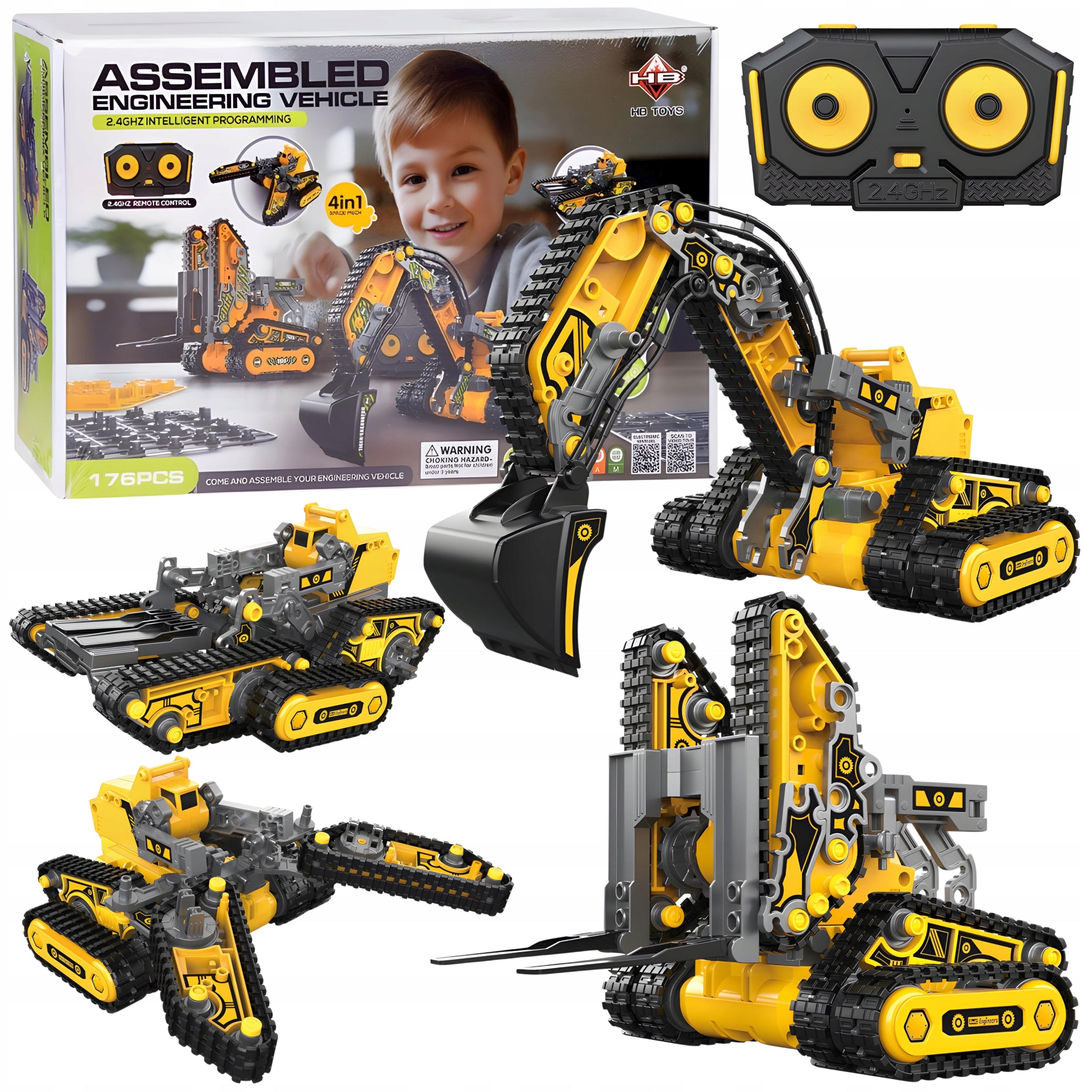 Building Blocks REMOTE CONTROLLED Construction Machinery for PILOT RC 176el