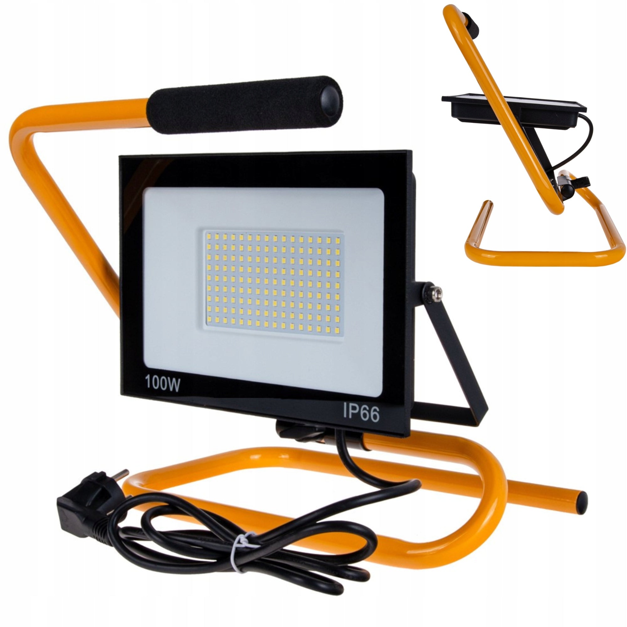 Building Floodlight LED Halogen 100W Workshop Headlight Wire 230V Manufacturer code NWD Naświetlacz LED 100W ze statywem