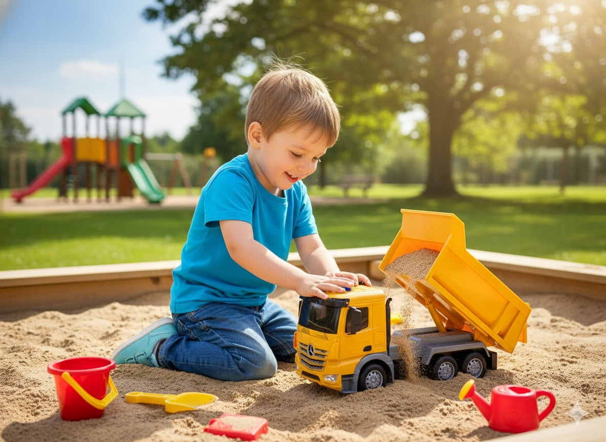 Building Toy Remote Control Dump Truck with Battery for Small Builder Brand Skleplolki