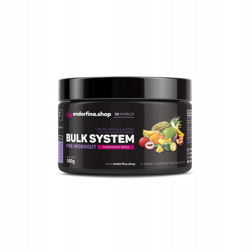 Bulk System Pre-Workout Tropical Fruit 300g Endorfina.shop