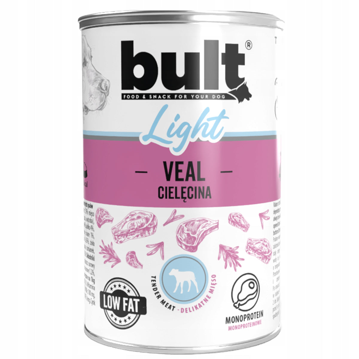Bult Light veal can 400g for dog