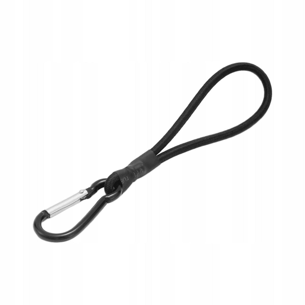 Bungee Cord with Carabiner Elastic Rope Camping Tent Rope Accessory Black