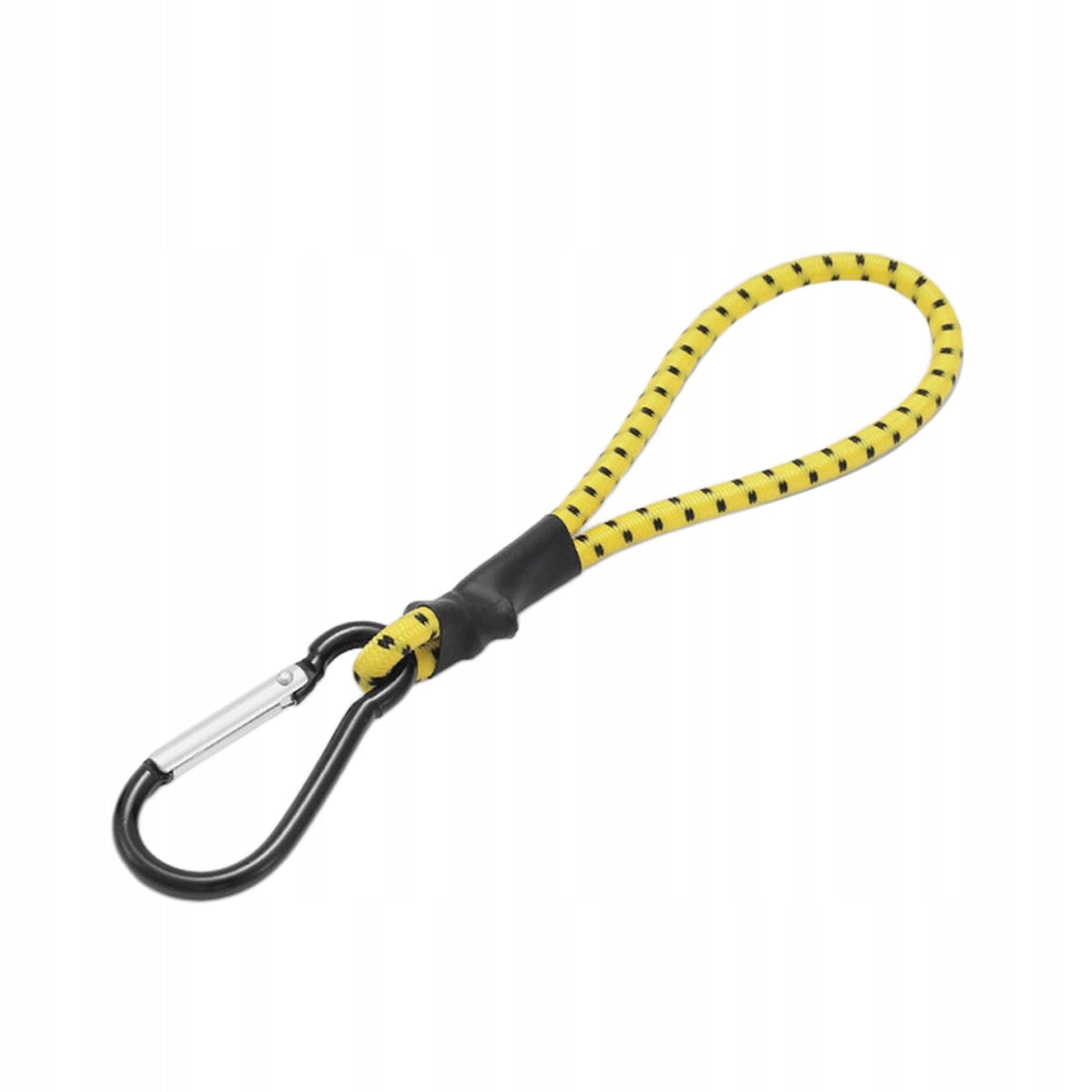 Bungee Cord with Carabiner Outdoor Elastic Rope Multipurpose Yellow Black Packaging status original