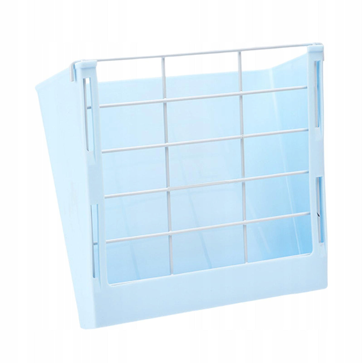 Bunny Hay Feeder Cage Hay Rack Manger ,Connects Directly to Any Wire Blue