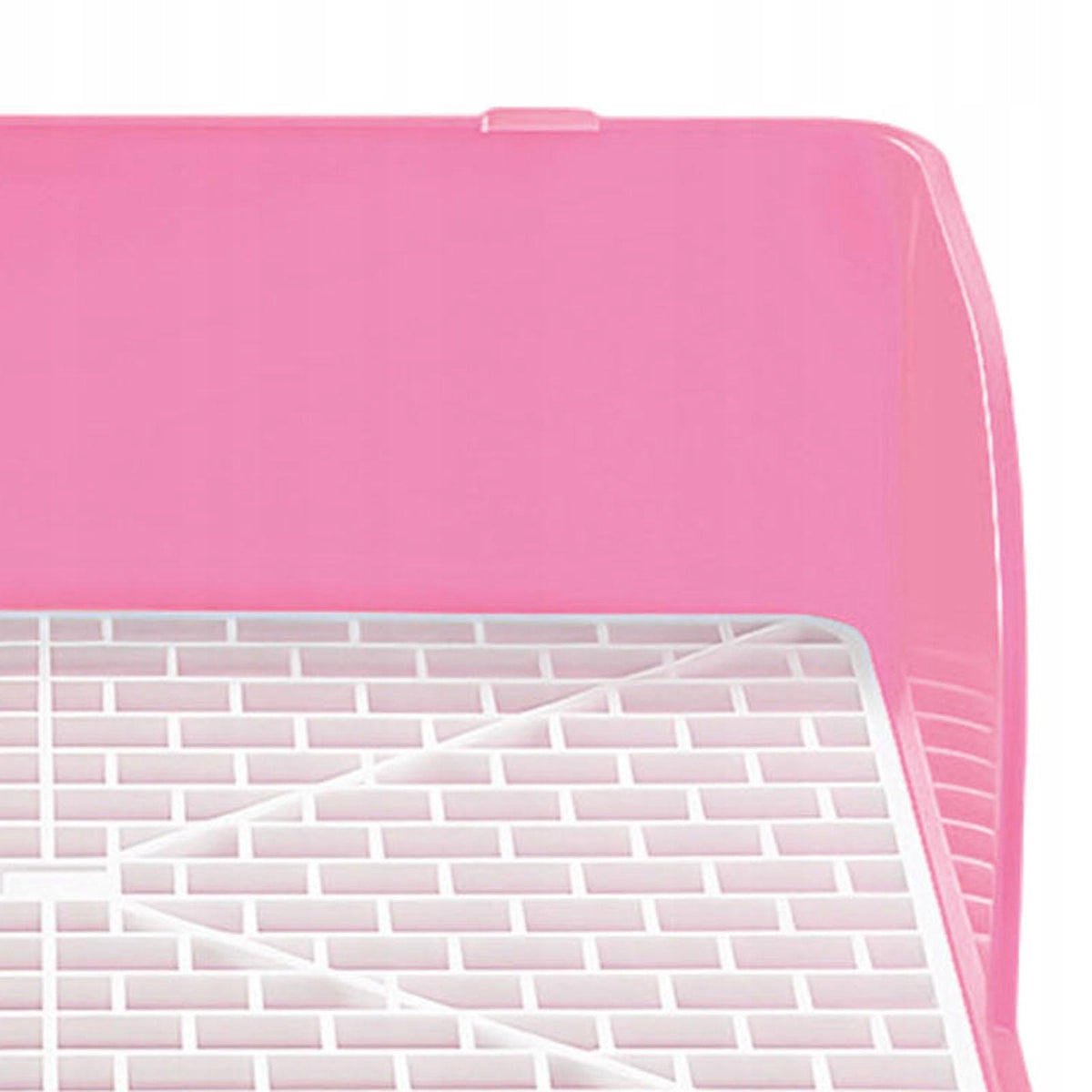 Bunny Litter Box Potty Tray Toilet Square Cage Box Potty Trainer Pink Packaging status original