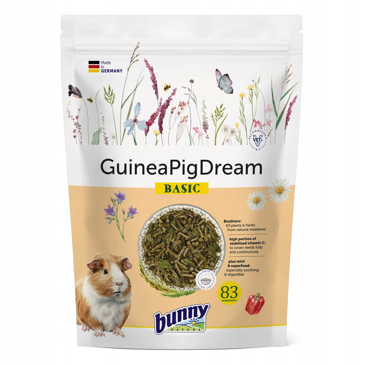 Bunny Nature krmivo pro morčata Basic 1,5 kg
