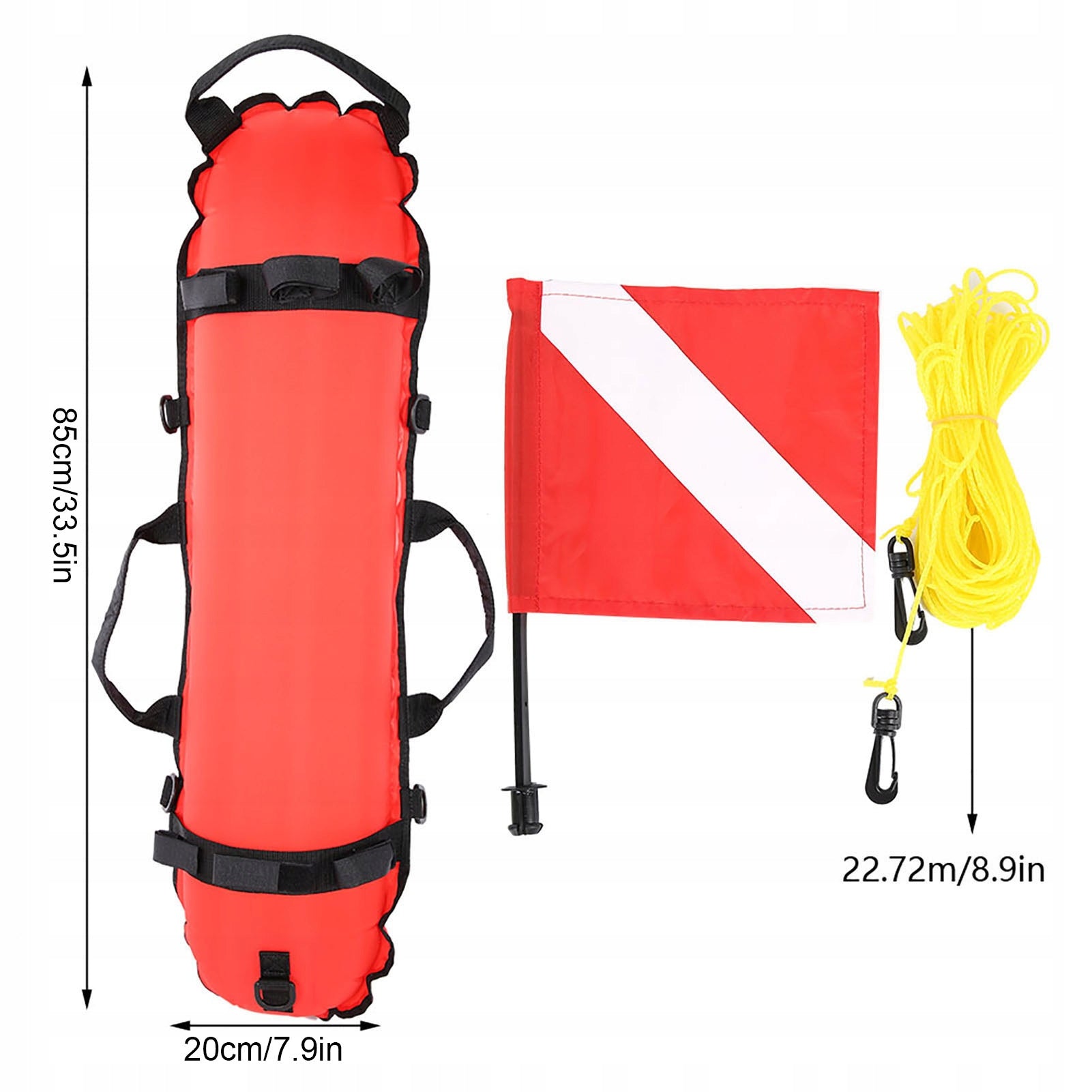 Buoy Swimming Buoy Safety Swimming Dry Pocket Inflatable Chamber Packaging status original