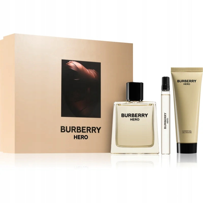 Burbery Hero 100+10ml EDT Eau De Toilette+75ml Shower Gel Men's Set