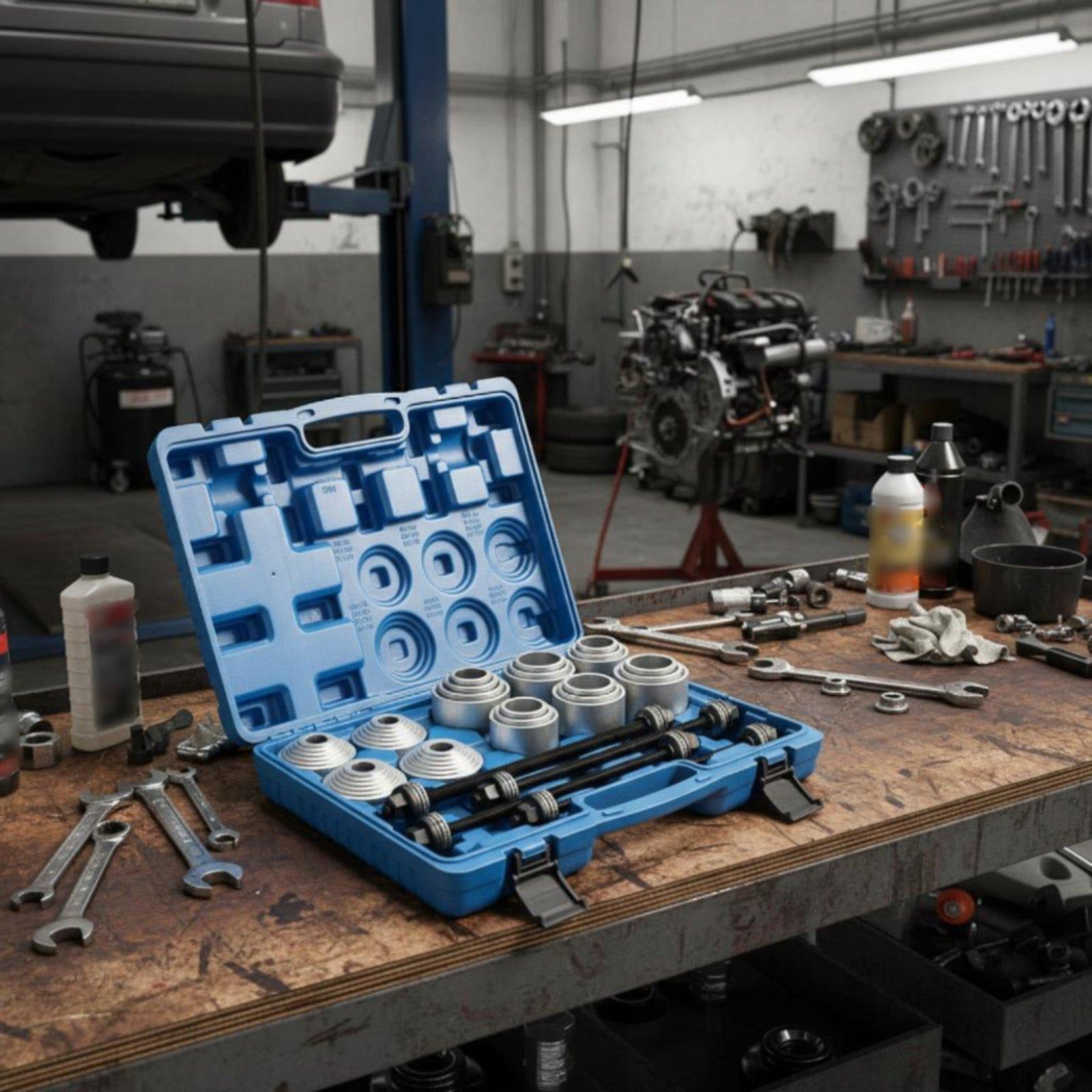 Bushing Extraction Tool Versatile Press Pull Sleeves Reduce Friction Blue Packaging status original