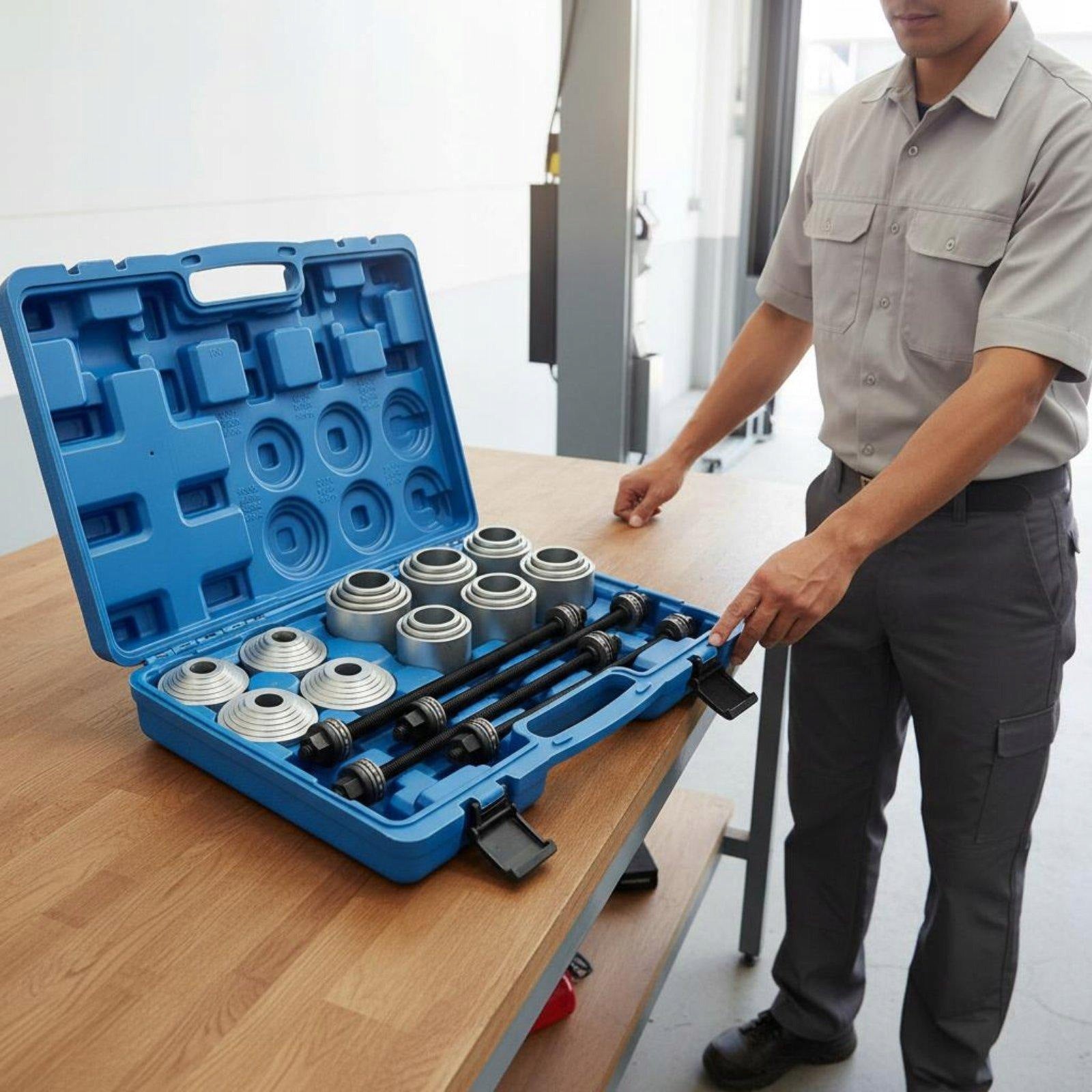 Bushing Extraction Tool Versatile Press Pull Sleeves Reduce Friction Red Packaging status original