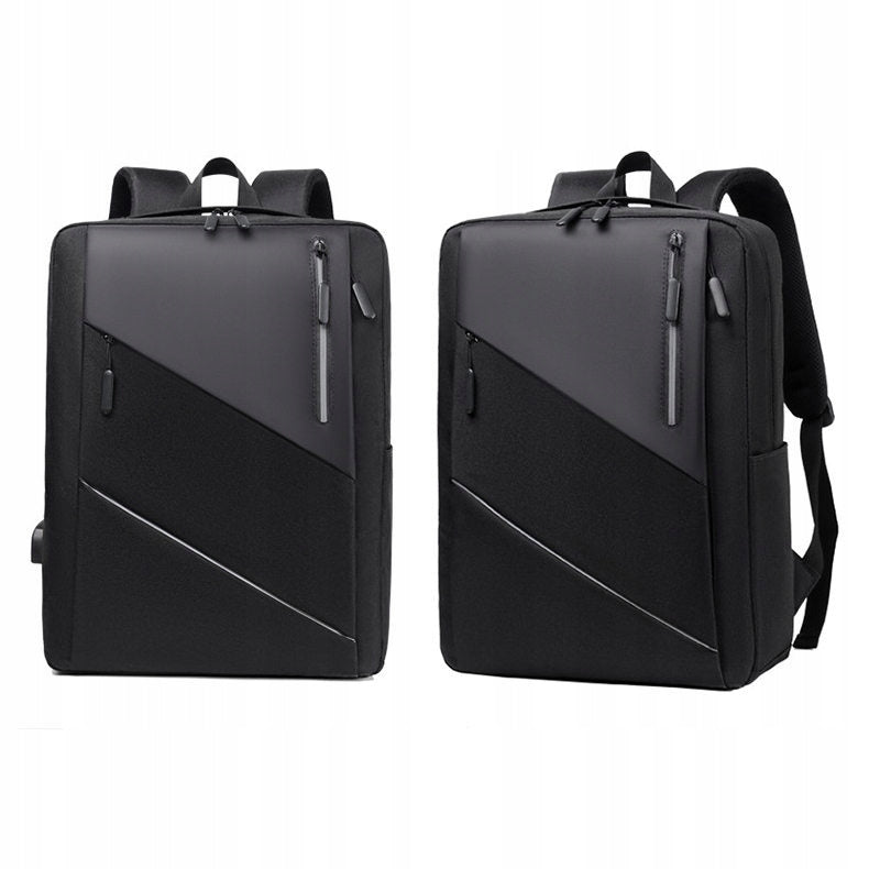 Business Backpack Black For Laptop Tablet Elegant With USB Spacious School Packaging status original