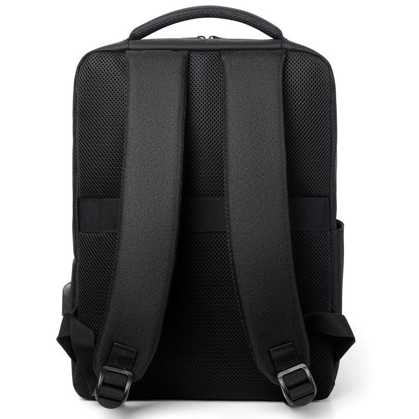 Business Backpack For Laptop Tablet Elegant Black Formal Spacious Packaging status original