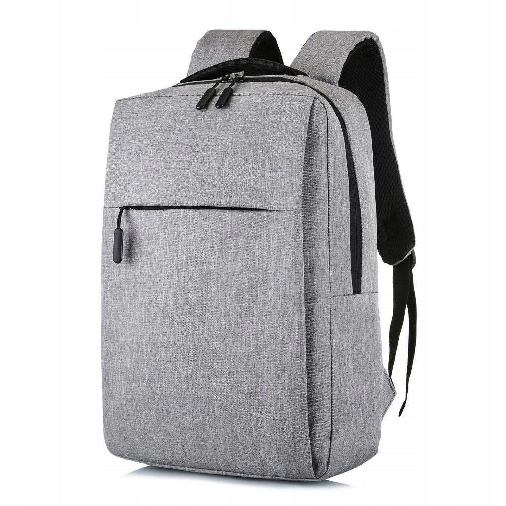 Business Backpack For Laptop Tablet Elegant Grey Formal
