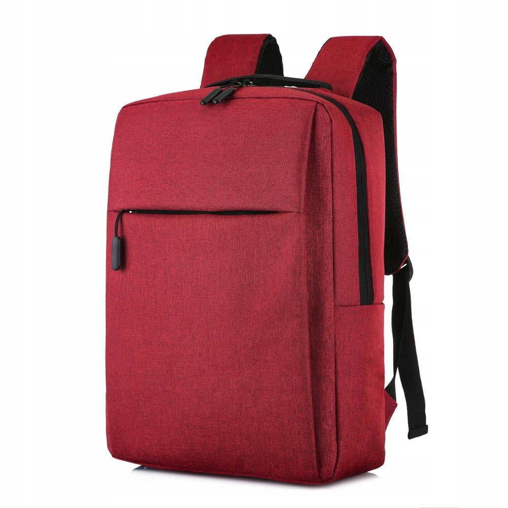 Business Backpack For Laptop Tablet Elegant Red Formal