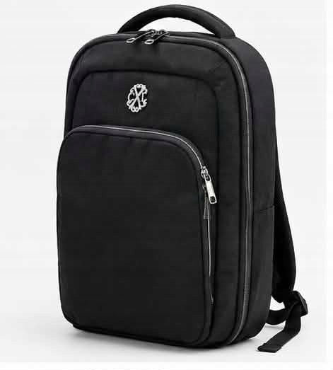 Business city backpack for laptop 15,6" black red interior roomy Brand no brand
