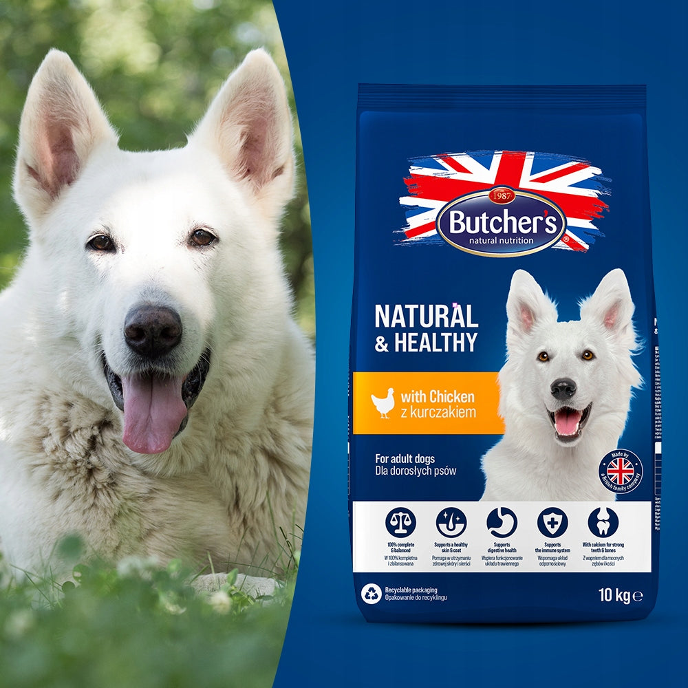 Butcher's Natural&Healthy Dry Dog Food Chicken 10kg x 2pcs Brand Butcher's