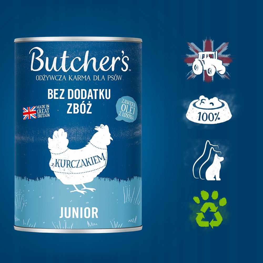 Butcher's Original Junior, dog food, mix of flavors 10x400g Packaging status original