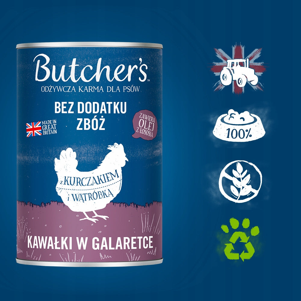 Butchers Natural Grain Free Wet Dog Food with Chicken 10x400g Manufacturer code 5903815519000