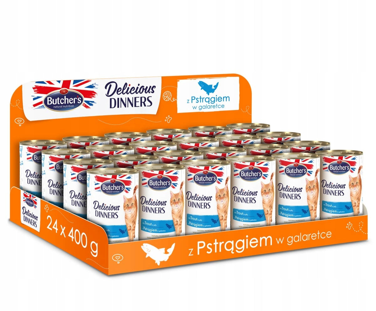 Butchers wet cat food trout 24 x 400g