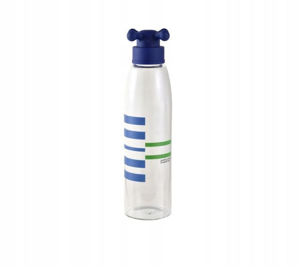 Wasserflasche Benetton Borosilikatglas (550 ml): Farbe – Blau 