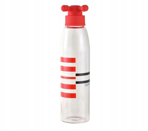 Wasserflasche Benetton Borosilikatglas (550 ml): Farbe - Rot 