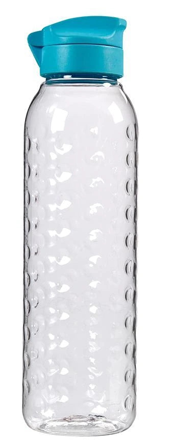 Trinkflasche Dots, 0,75 l, klar / blau 