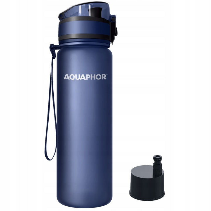 Butelka filtrująca Aquaphor City 0,5 l kolor granatowy Packaging status original