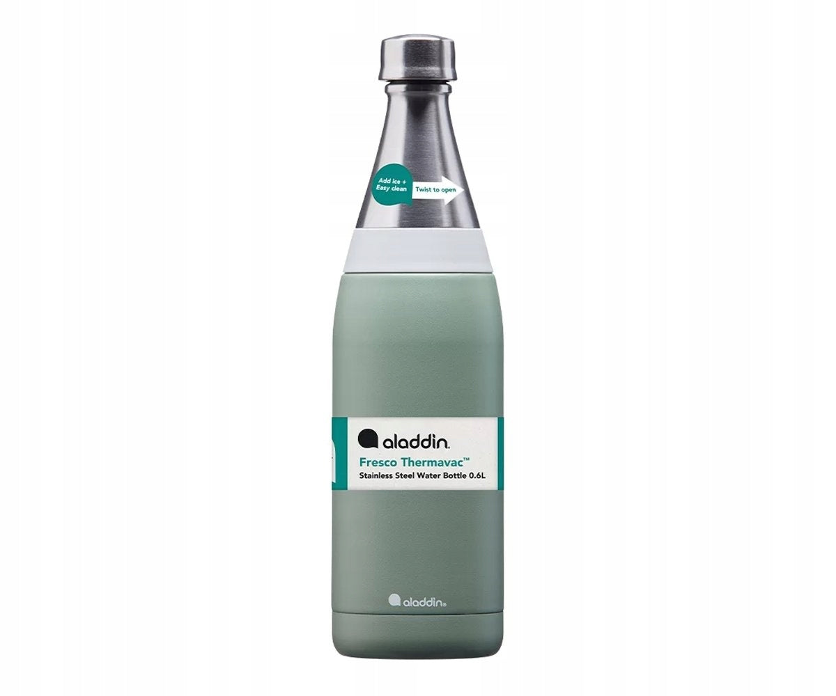 Aladdin Fresco Thermavac Wasserflasche, 0,6 l, grün 