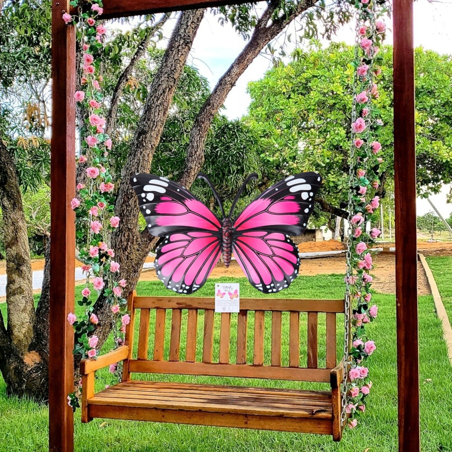 Butterfly decorative metal hanging garden decoration 40 cm Manufacturer code 16789