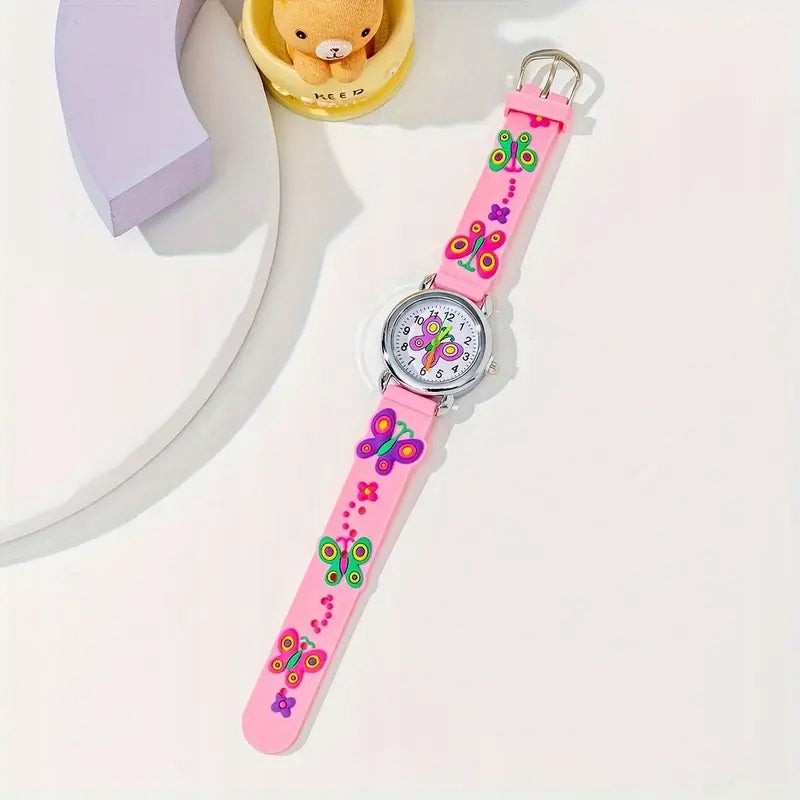 Butterfly watch for girls perfect gift light pink butterfly pink Brand no brand