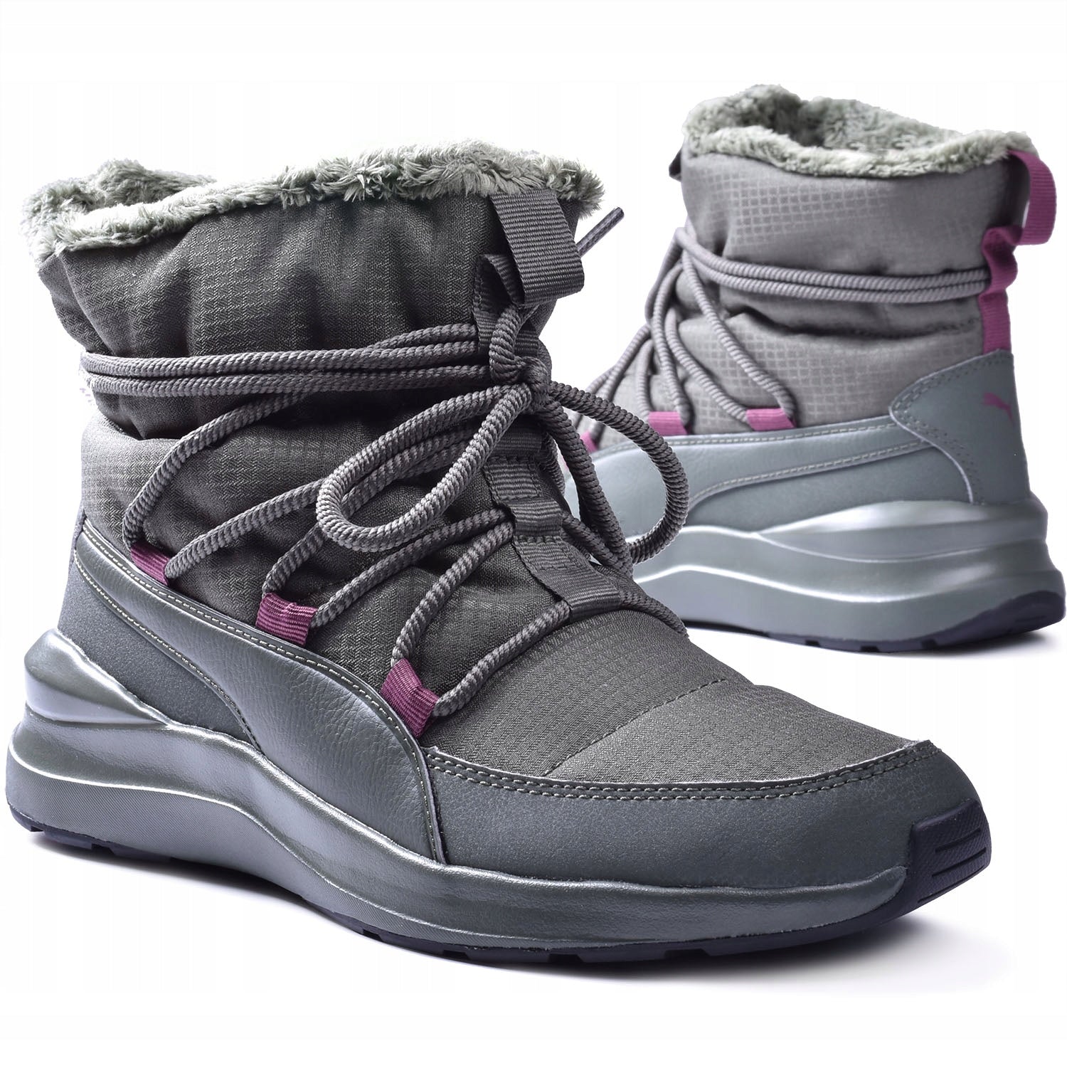 Winterstiefel für Damen Puma Adela Winter Boot Thyme W 369862 05, grün 
