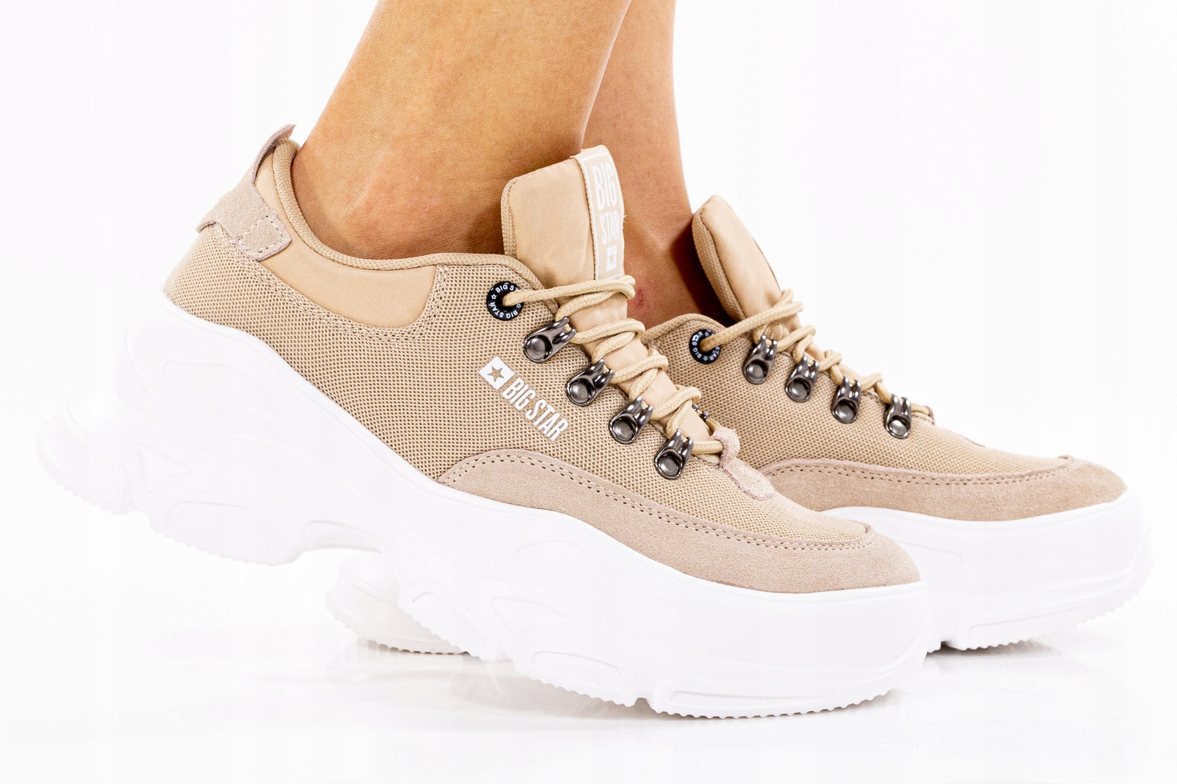 Sportschuhe für Damen Big Star, beige 