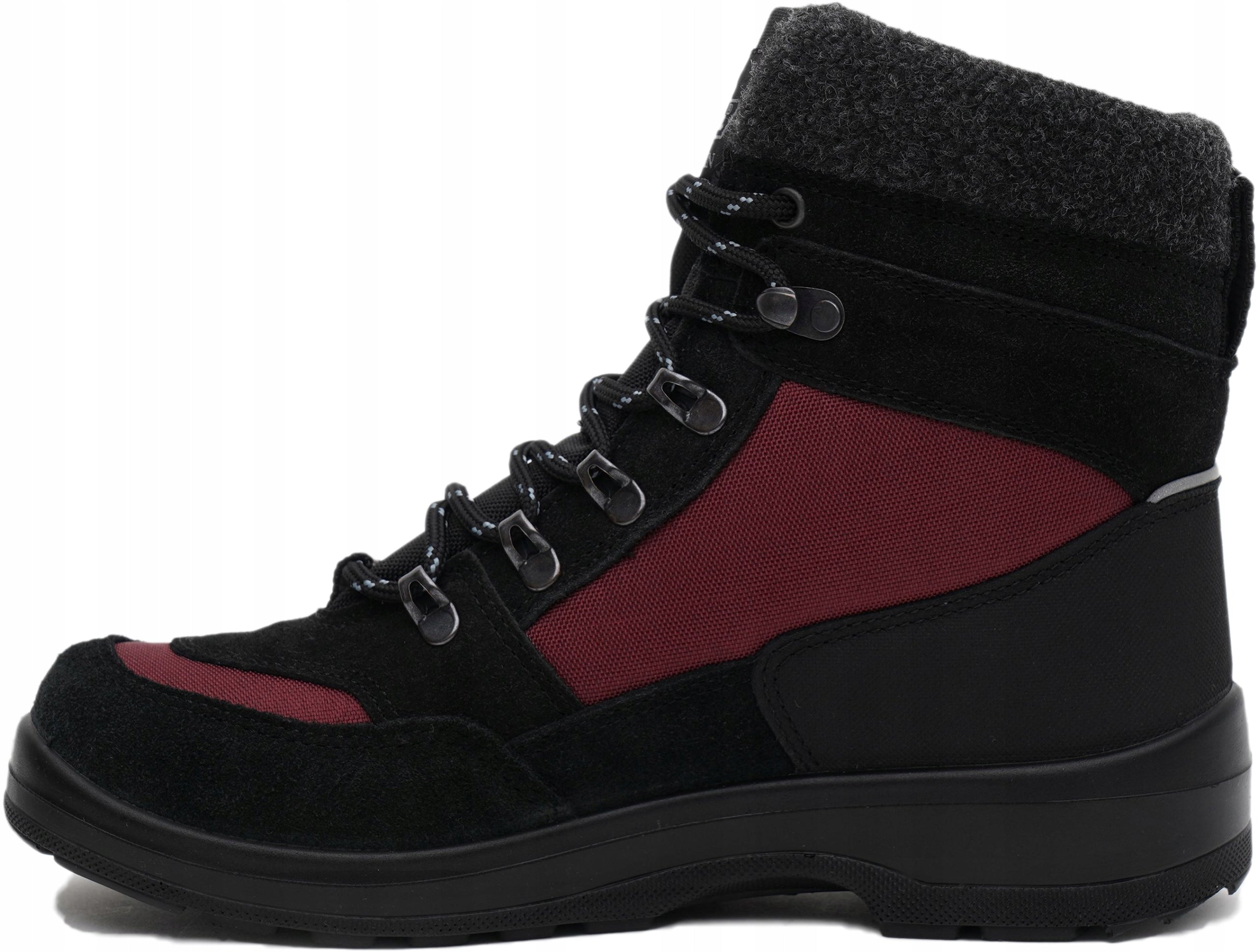 Winterstiefel für Damen Kuoma, schwarz/rot 