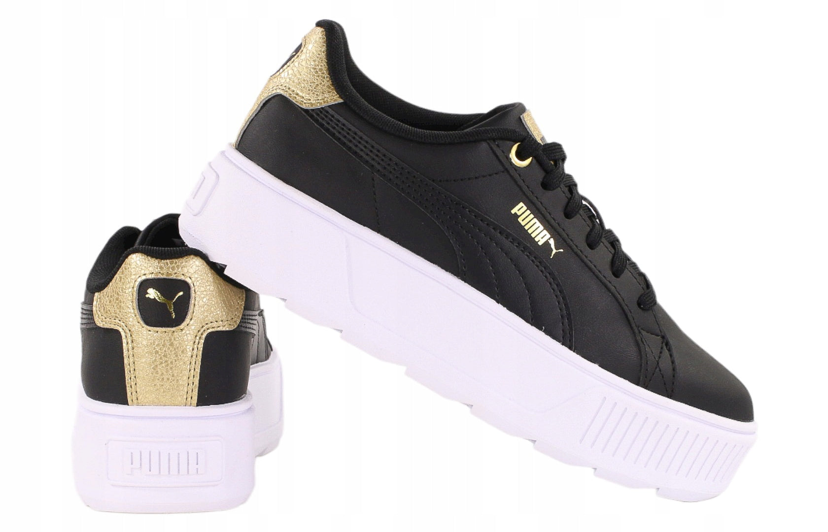 Sportschuhe für Damen Puma Karmen Distressed 38763601, schwarz 