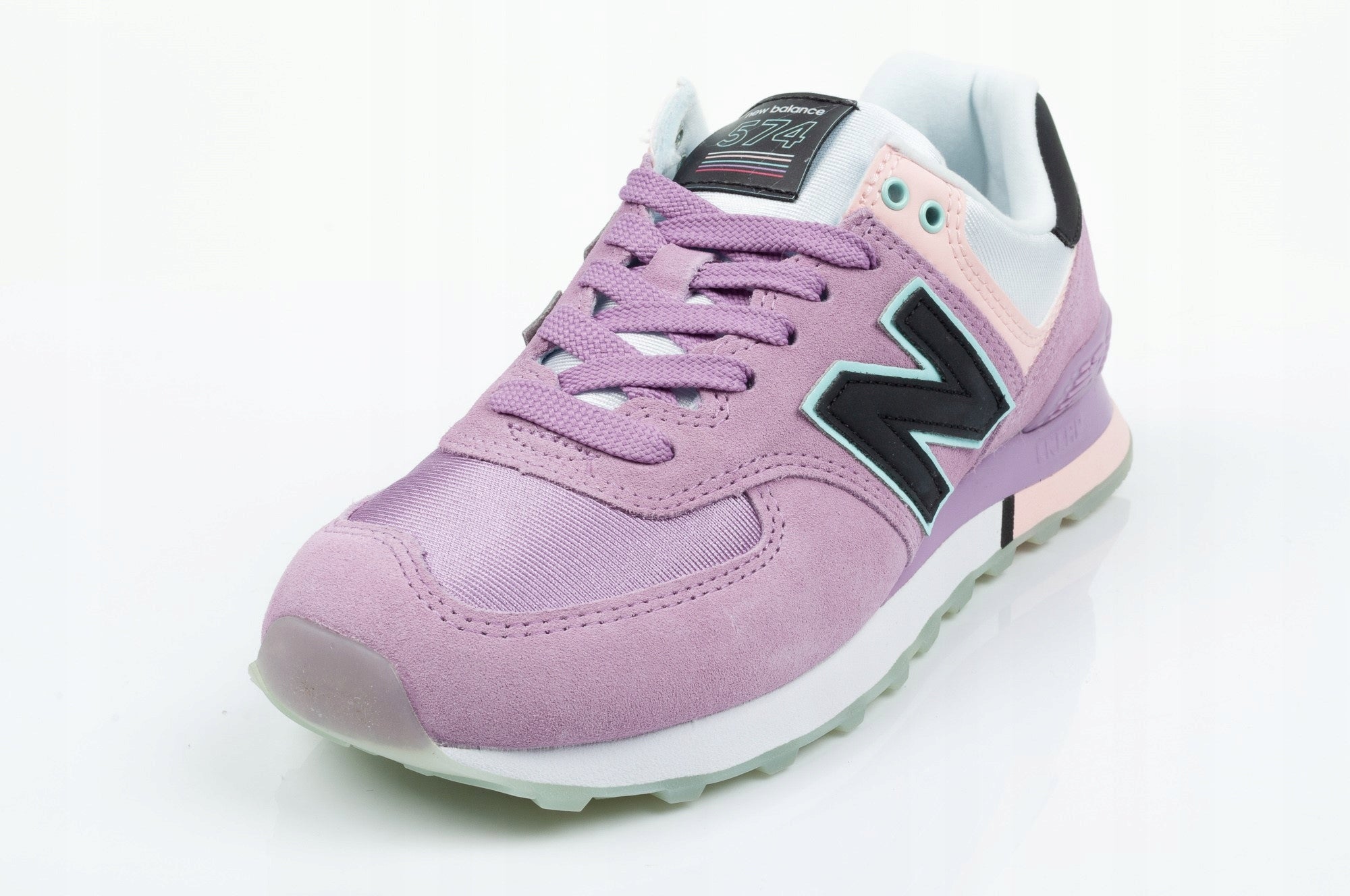 Laisvalaikio bateliai moterims New Balance WL574, violetiniai