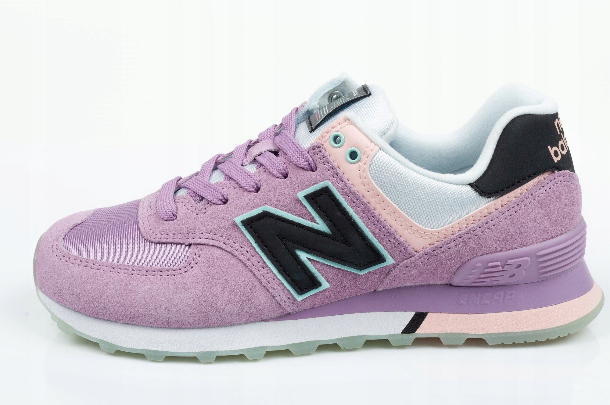 Laisvalaikio bateliai moterims New Balance WL574, violetiniai