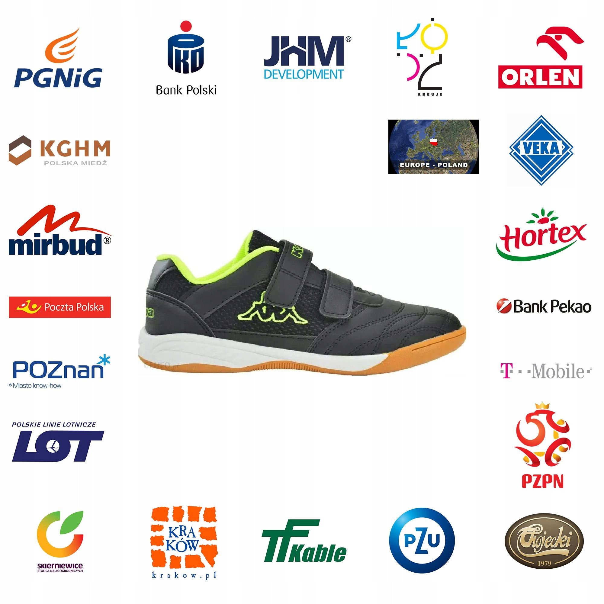 Kinderschuhe Kappa Kickoff K 260509K 1140, schwarz/gelb 